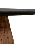 Phoebe - Marble Dining Table - Black / Light Brown
