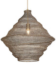 Sigh - Woven Brass 1 Light Pendant - Brass