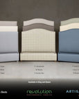 Choices - Emily Upholstered Bed - Bluestone