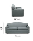 Aggie - Fabric Two-Cushion Sofa