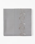 Scroll Sheet - Queen 350TC Gray Scroll Embroidered Sheet Set Set of 4 - Gray