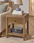 Reed - Chairside Table - Driftwood Oak