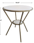 Refuge - Round White Side Table