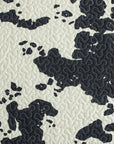 Clara - Full/Queen Cowhide Reversible Quilt Set Set of 3 - Black