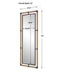 Melville - Iron & Rope Tall Mirror - Light Brown