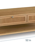 Newbury Ribbed Drawer Cocktail Table