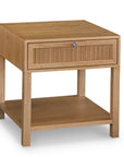 Newbury Ribbed Drawer End Table