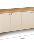 Newbury 4 Door Arched Credenza