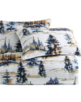 Acadia - King Reversible Duvet Cover Set Set of 3 - Copper