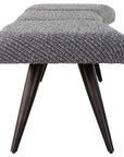 Bowtie - Charcoal Fabric Bench