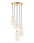 Vanier - 5 Light Cluster Pendant - Gold