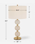 Three Rings - Contemporary Table Lamp - Beige