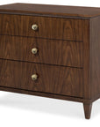 Archives - Three-Drawer Nightstand - Dark Brown