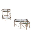 Harrison - Round Nesting Cocktail Table - Gold