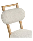Ryder - Dining Chair - Chestnut Elm / Ant Brass / Tauple Boucle