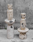 Nouveau - Tower Sculptures (Set of 2) - White