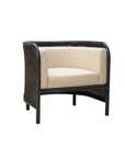 Montgomery - Cane Chair - Black / Beige