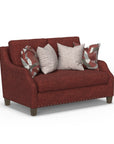 Gianna - Fabric Bench Loveseat With Nailhead Trim