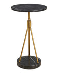 Rosston - Marble Accent Table - Black