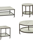 Whitman - Round Cocktail Table - White