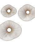Avarie - Metal Wall Art (Set of 3) - Gold