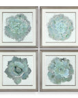 Natural Beauties - Botanical Prints (Set of 4) - Light Blue