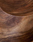 Lomas - Solid Wood Accent Stool - Dark Brown