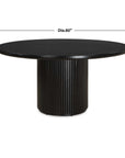 Hersch - Round Dining Table - Black