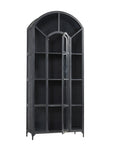 Gilborne - Arched Iron Cabinet - Black