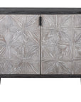 Laurentia - 2 Door Accent Cabinet - Black & Silver