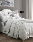Warshack Inkblot - King Duvet Cover Set 1 Duvet, 2 King Shams - Gray