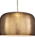 Lemont - Hammered Brass 1 Light Pendant - Brass