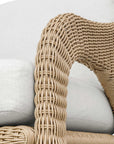 Kavali - Outdoor Wicker Lounge Chair - Woodtone