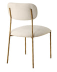Capture - Dining Chair (Set of 2) - Gold / White