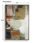 Palace Walls - Framed Abstract Art - Black / Blue / Brown / Green / Orange / Pink / Purple / White / Yellow