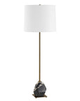 Rowland - Panda Marble Buffet Lamp - Black / Brass