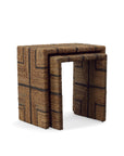 Fox - Woven Nesting Tables - Light Brown