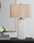 Barat - Ceramic Table Lamp - White