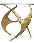 Graciano - Glass Side Table - Gold