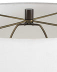 Tallarico - Brass & Marble Floor Lamp - Black / Bronze / Brown