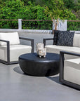 Remsen - Outdoor Lounge Chair - Black / Oyster