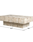 Kotoa - Bleached Coffee Table - White,Woodtone