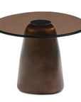 Pantheon Medium Glass Top Coffee Table