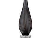 Glass Table Lamp - Black