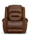 Oscar - Power Recliner With Power Headrest - Grizzly