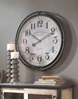 Nakul - Industrial Wall Clock - Silver