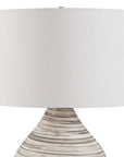 Azura - Horizontal Line Table Lamp - Brown / Gray / White