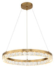 Segovia - Round Crystal LED Chandelier - Gold
