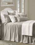 Luna - Full Washed Linen Bedspread Set Set of 3 - Taupe