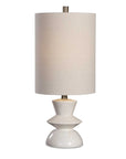 Stevens - Bleached Wood Buffet Lamp - White